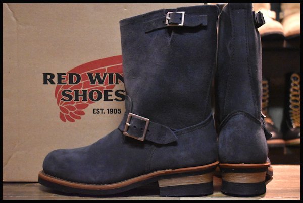 レッドウイング RED WING 8254 エンジニアブーツ ネイビースエード