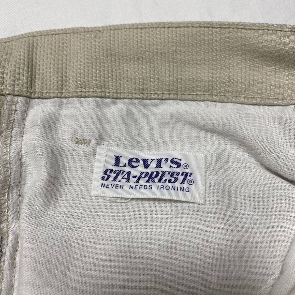 89年Levi's 517 スタプレ パンツ アメリカ製 ピケ ゴールデンサイズ 黒タブ 送料無料_画像7