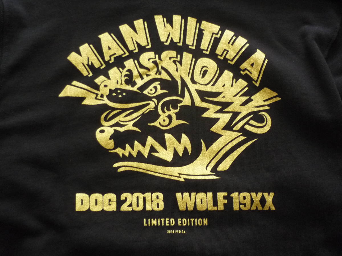 MAN WITH A MISSION　マンウィズアミッション　パーカー　DOG 2018 WOLF 19XX　サイズM_画像3