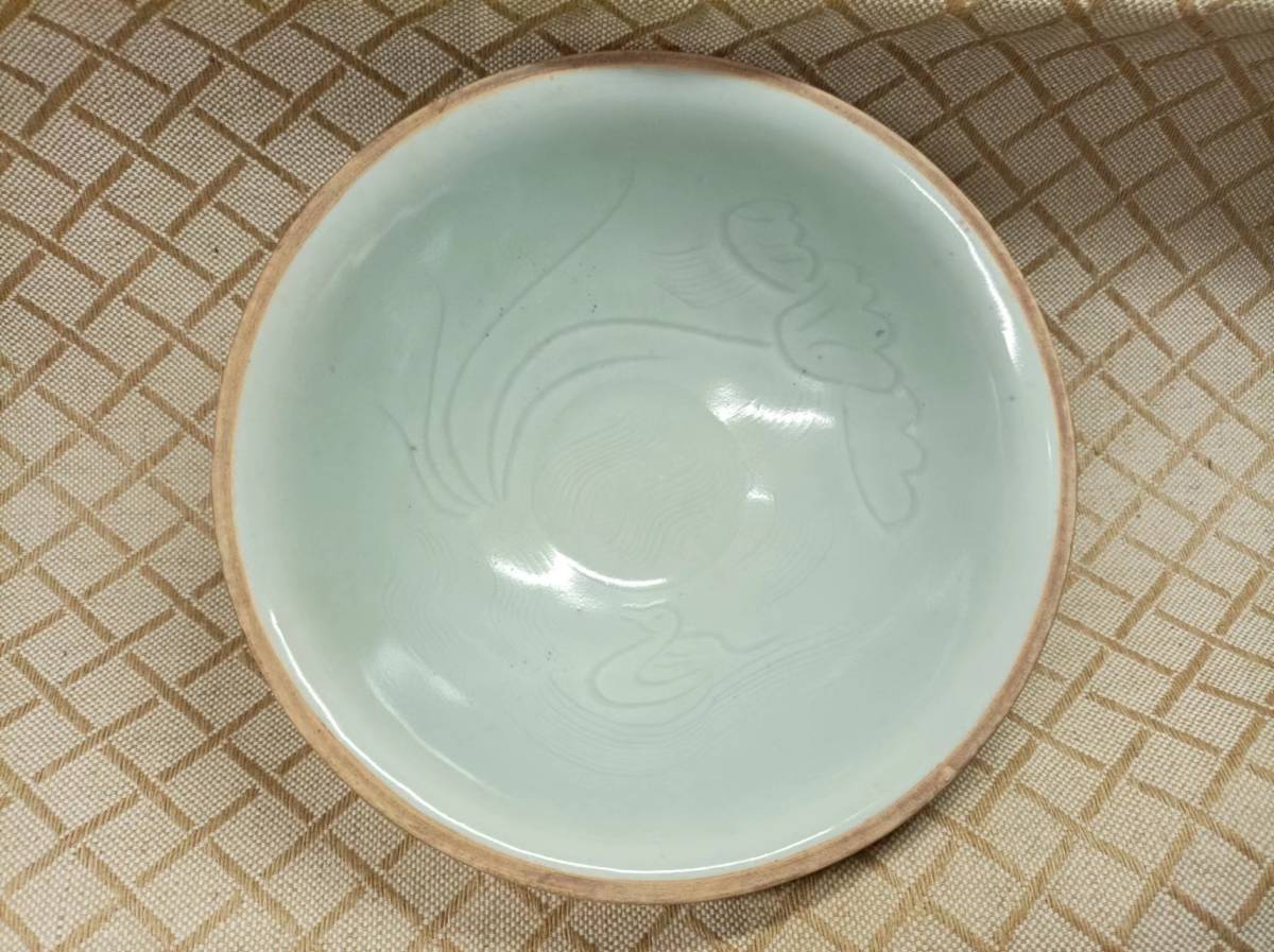 中国 唐物 古瓷 時代物 南宋影青鵝紋花瓣碗_画像10