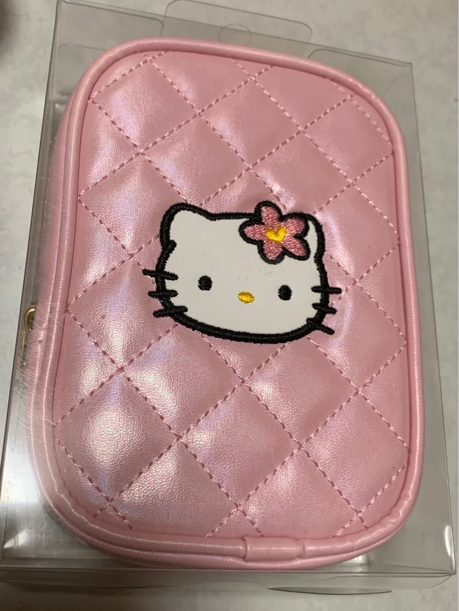 キティ キルティングポーチ ピンク 新品未開封