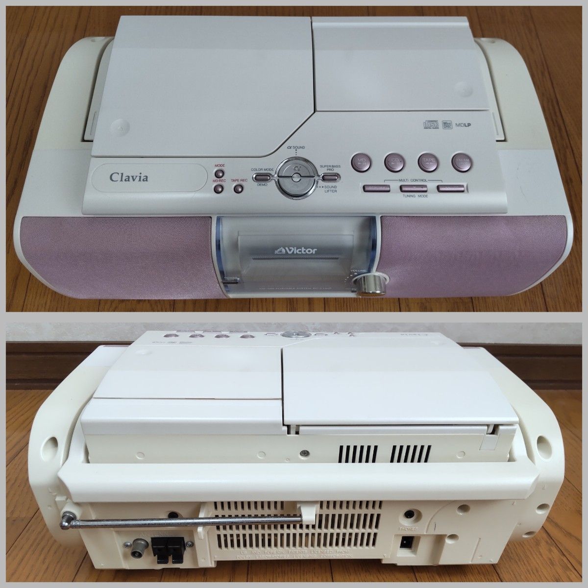 動作品 ビクター Victor CD/MDラジカセ クラビア Clavia RC-L1MD 動作品 ビクター Victor CD/MDラジカセ クラビア Clavia RC-L1MD