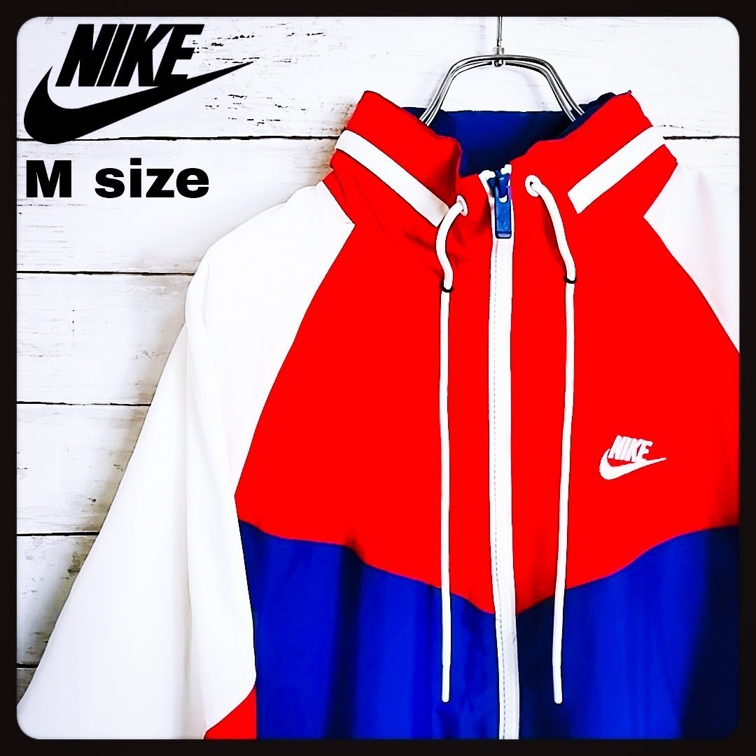 NIKE ナイキ スウッシュロゴジップアップジャケット長袖M マルチカラー