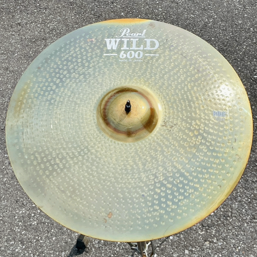 Pearl CX-600 WILD 600 RIDE 20 inch 6LBS approx 2.72kg 1980s Vintage Drum Cymbal Made In Japan No Keyholing Serial # Stamped Beauty