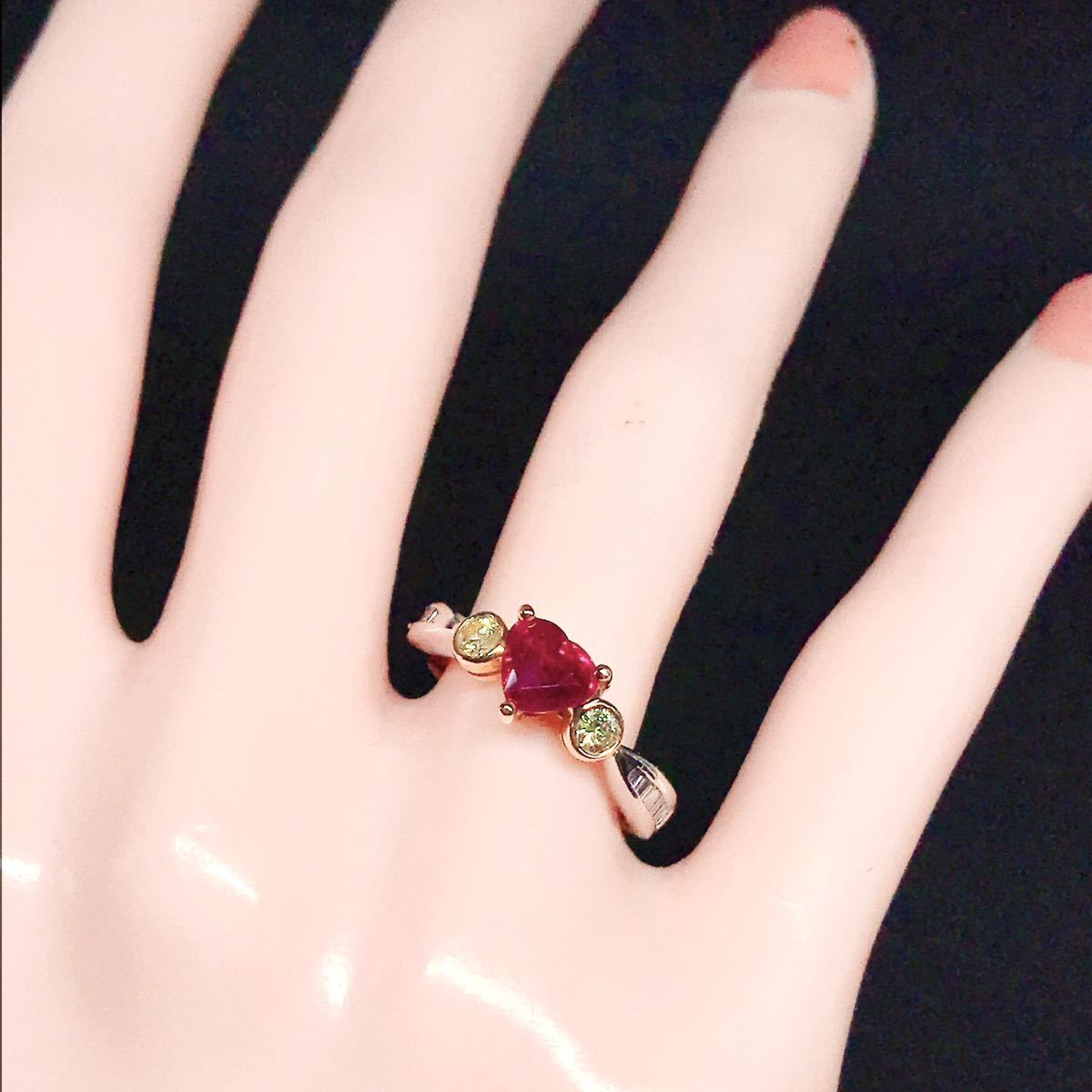 メーカー再生品】 ダイヤモンド 1.02ct ルビー ピジョンブラッド 0.36