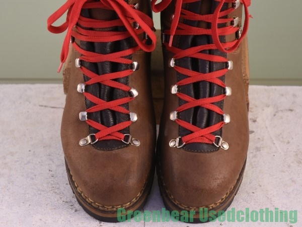 U184* Italy made [hanwag] Vintage trekking boots is good taste tea Brown men's 11 29cm