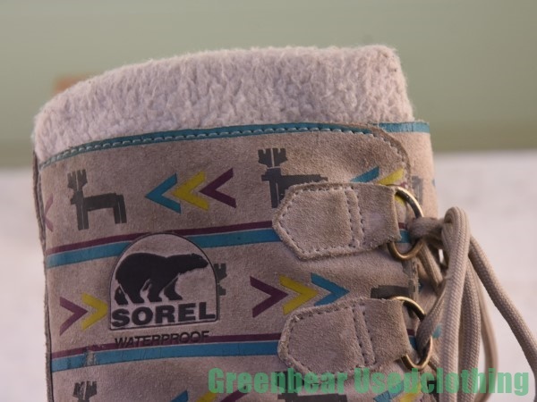 U197◆メンズ【ソレル SOREL】スノーブーツ ウィンターブーツ 柄 茶 ブラウン 26cm_画像6