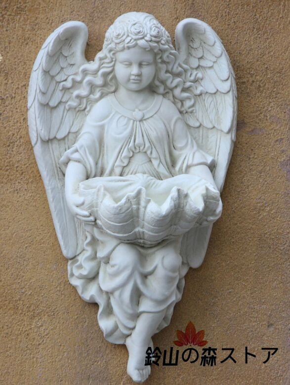  angel Angel ornament wall decoration wall deco western sculpture carving image relief objet d'art case interior miscellaneous goods resin hand made handmade 