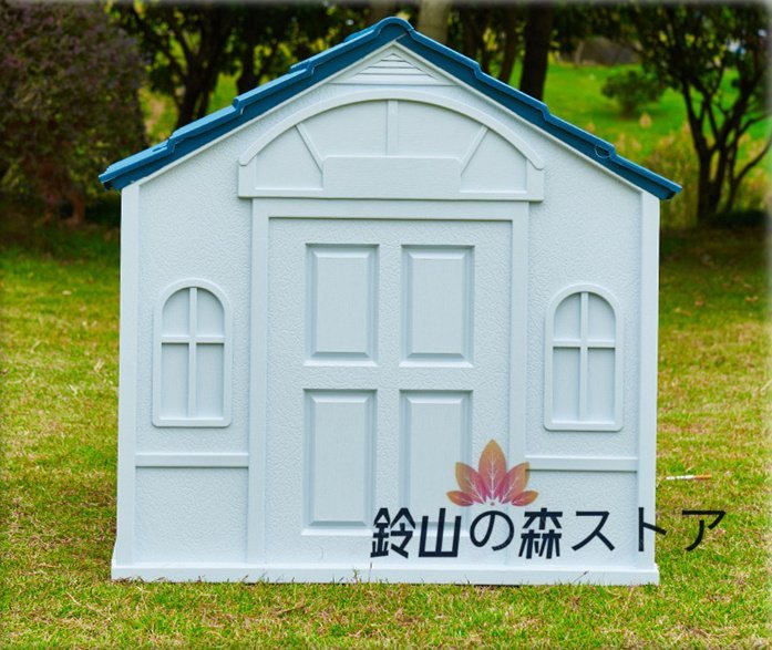 超人気★水洗い可能 犬小屋 屋外 ドッグハウス ペットハウス 腐食しない プラスチック製 三角屋根 大型犬 中型犬 雨よけ 耐久性_画像1