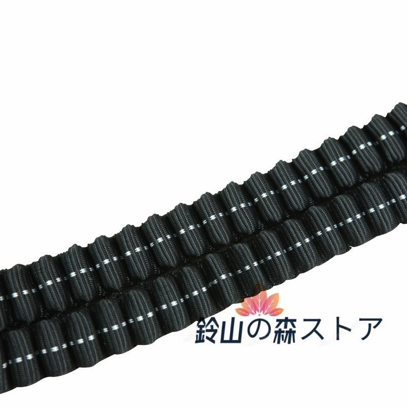 新品 フルハーネス型用 2丁掛けタイプ ランヤード ダブルランヤード 伸縮 蛇腹式ロープ フック 1.4-1.9m 安全帯用 一般作業用_画像6