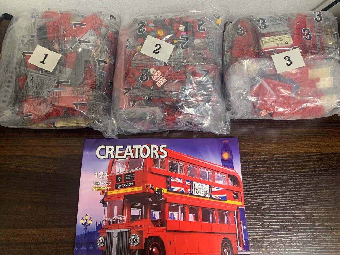 国内発送＆送料込】箱なし LEGO互換 ロンドンバス 2階建てバス 1,686