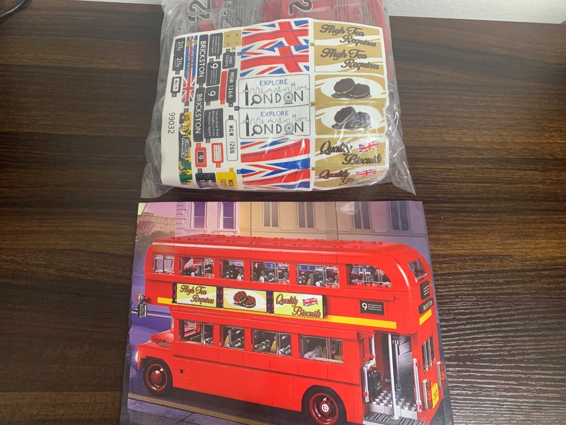 国内発送＆送料込】箱なし LEGO互換 ロンドンバス 2階建てバス 1,686