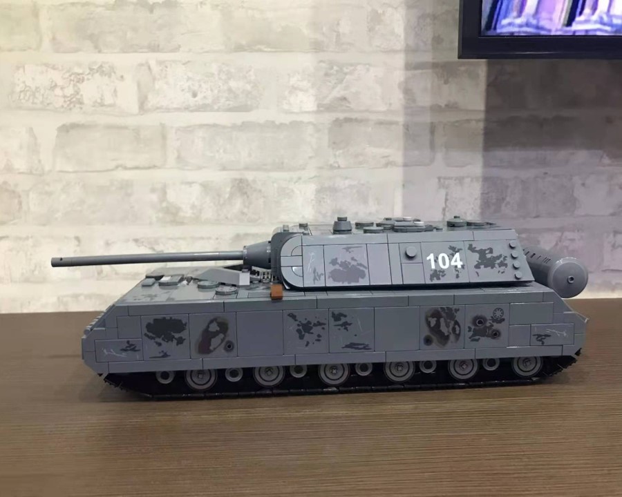 【国内発送&送料込】箱なし LEGOブロック互換 WW2 パンツァー Ⅷ号戦車 マウス ドイツ軍