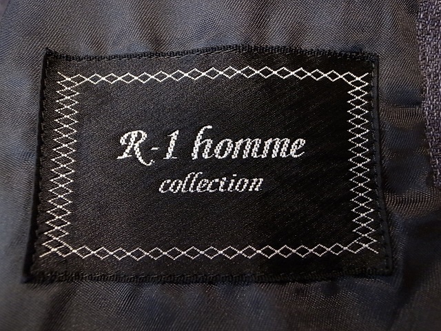R-1 homme 春夏 麻100％ リネン ３釦 紺 テーラード ジャケット ブレザー サイズ M_画像7
