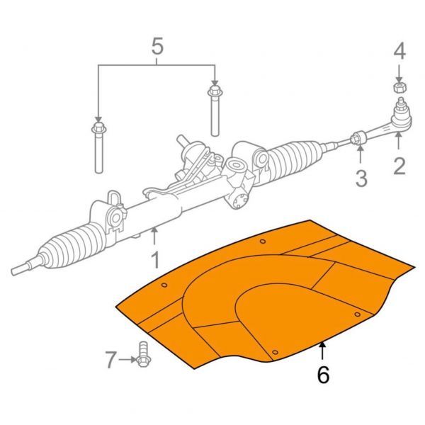 税込 MOPAR 純正 Genuine アンダーパネル アンダーカバー エンジン側 リア 後側 08-17y チャレンジャー 2WD RWD 即決 即納 在庫品_画像2