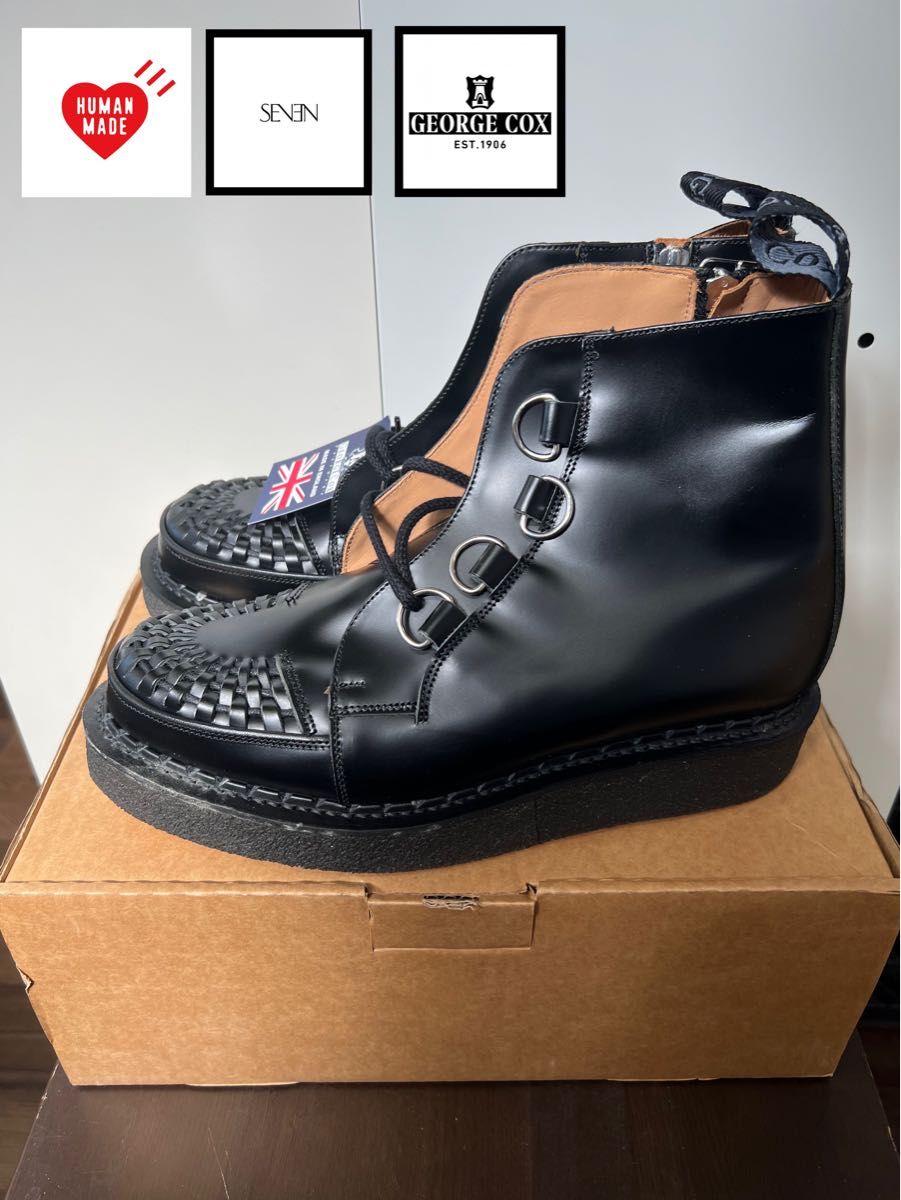 HUMANMADE SEVEN GEORGECOX レザーラバーソールシューズ | noonanwaste.com