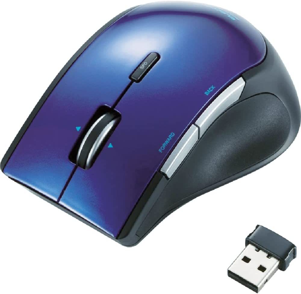 評価 エレコム マウス ワイヤレス レシーバー付属 Mサイズ 5ボタン