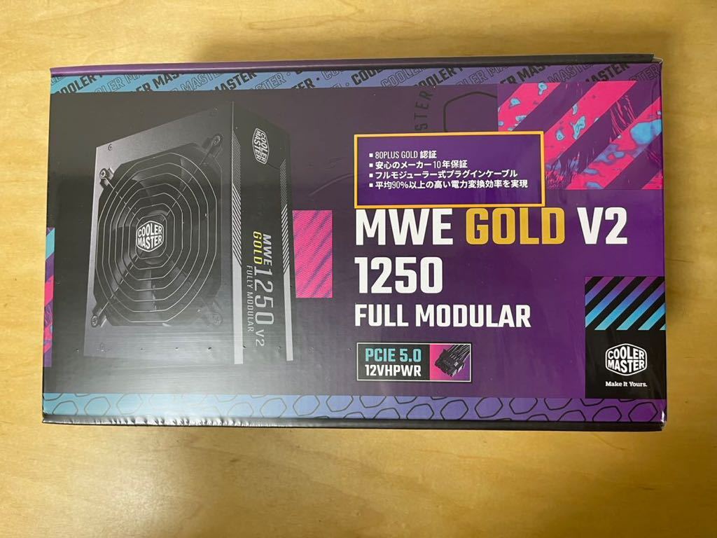 MWE Gold V2 FM 1250W ATX3.0 MPE-C501-AFCAG-3JP 電源ユニット 大容量 COOLER MASTER_画像1