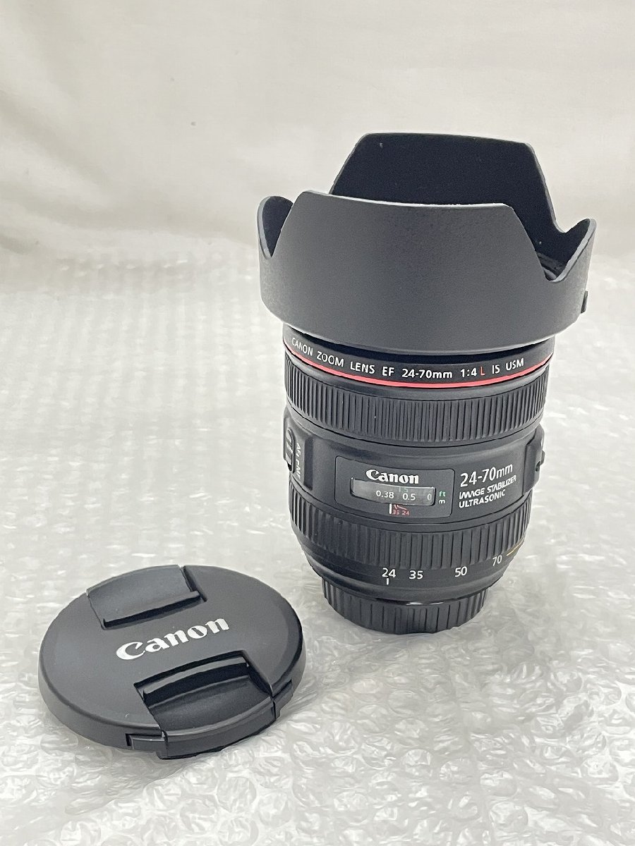 ○【Canon キヤノン ズームレンズ EF24-70mm F4L IS USM 簡易マクロ 