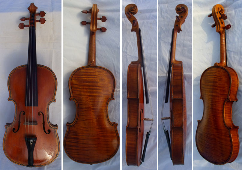 1 иен ~D.Francesco g.Gaspar da Salo.in breseia старый скрипка 