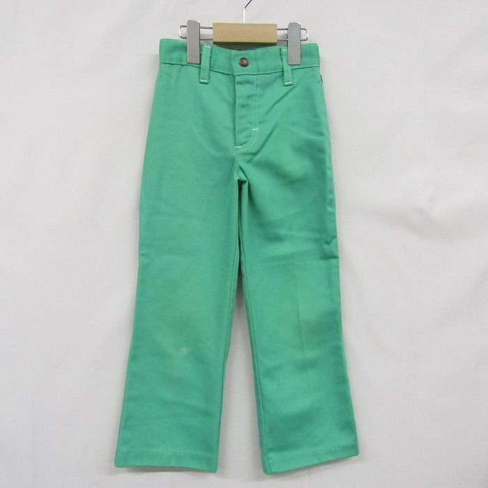 70s 80s Vintage size 6X 125.GARANIMALS Kids f rare color pants green child clothes retro rare rare Vintage old clothes 3A1956