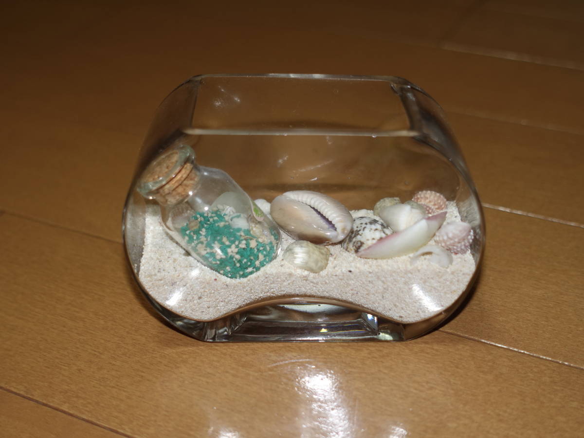 星の砂 しあわせの砂　貝殻　ガラス細工　ボトル　沖縄_画像3
