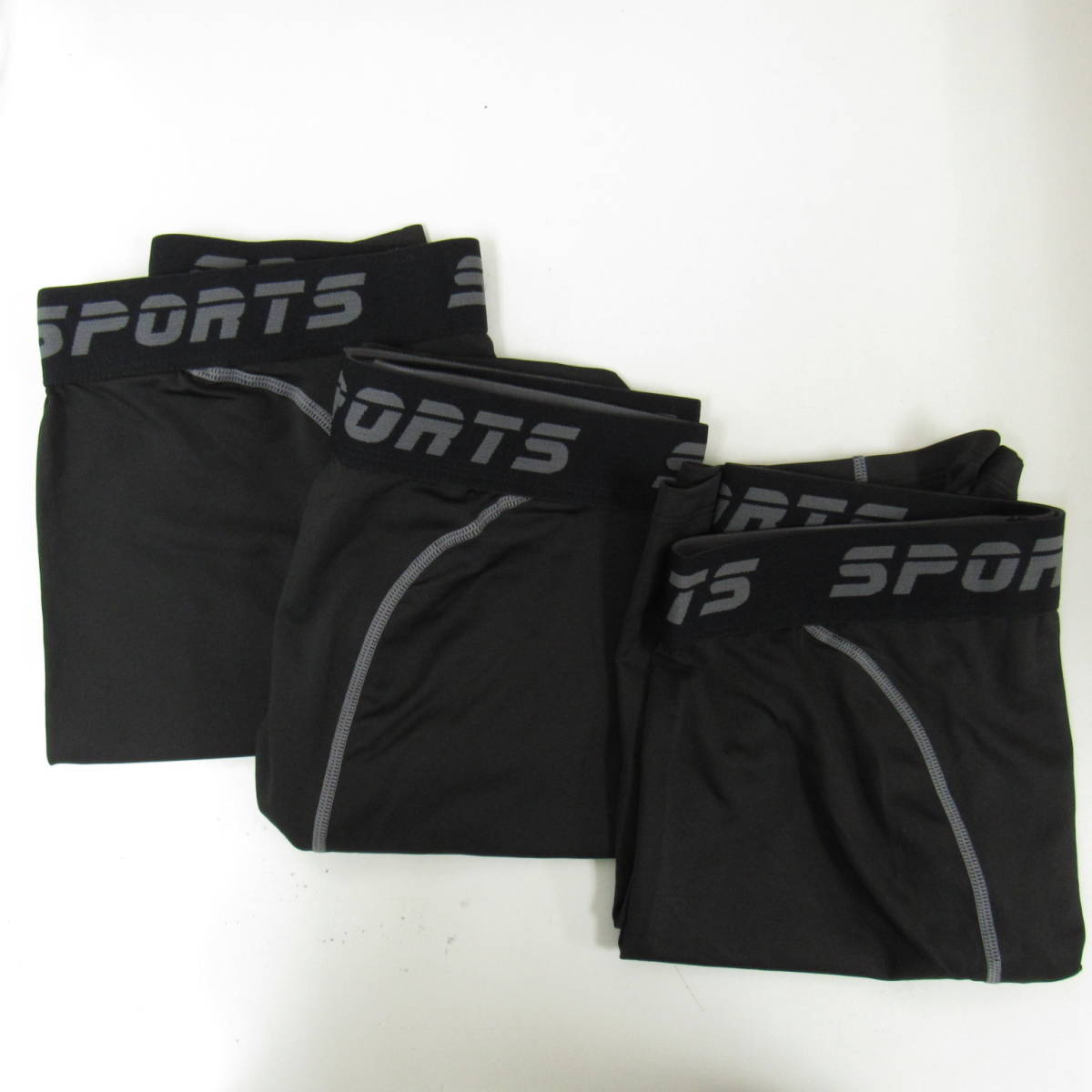 88-00622 free shipping [ outlet ]SILLICTOR sport inner 3 pieces set men's L size black 