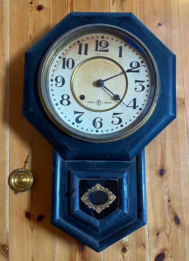 SEIKOSHA精工舎 CLOCK 柱時計 掛時計 古時計 ボンボン時計　ジャンク品_画像3