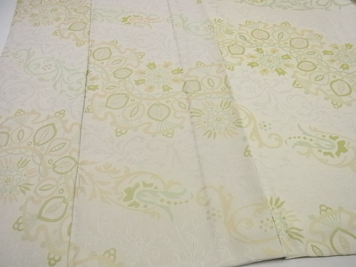□平和屋□お召 単衣 道長花文 逸品 未使用3s841 - 通販