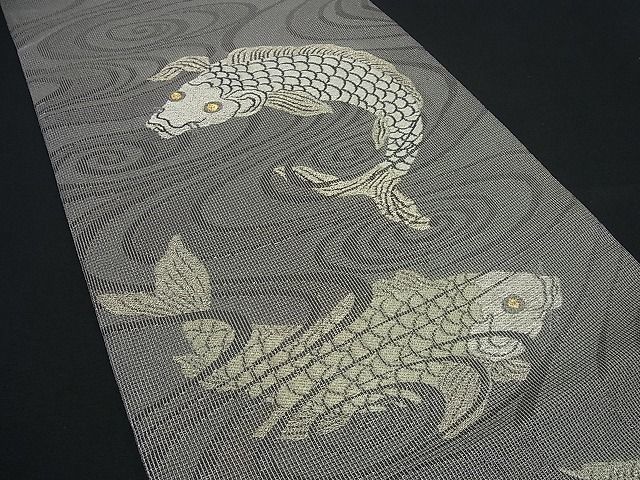 平和屋着物□極上 創業280年 誉田屋源兵衛 六通柄袋帯 純金箔 綱綾