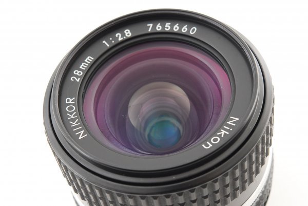 レンズ ☆新品級 動作確認済☆ NIKON ニコン 防湿庫管理 レンズ 28mm