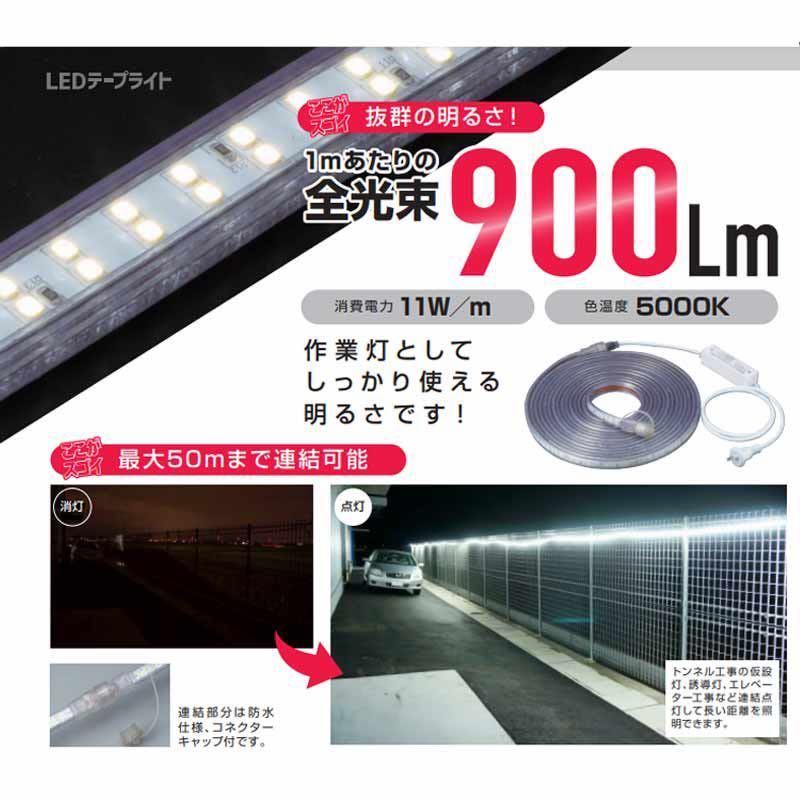 新品】ハタヤ HATAYA LEDテープライト 片面発光タイプ 10m LTP-10S