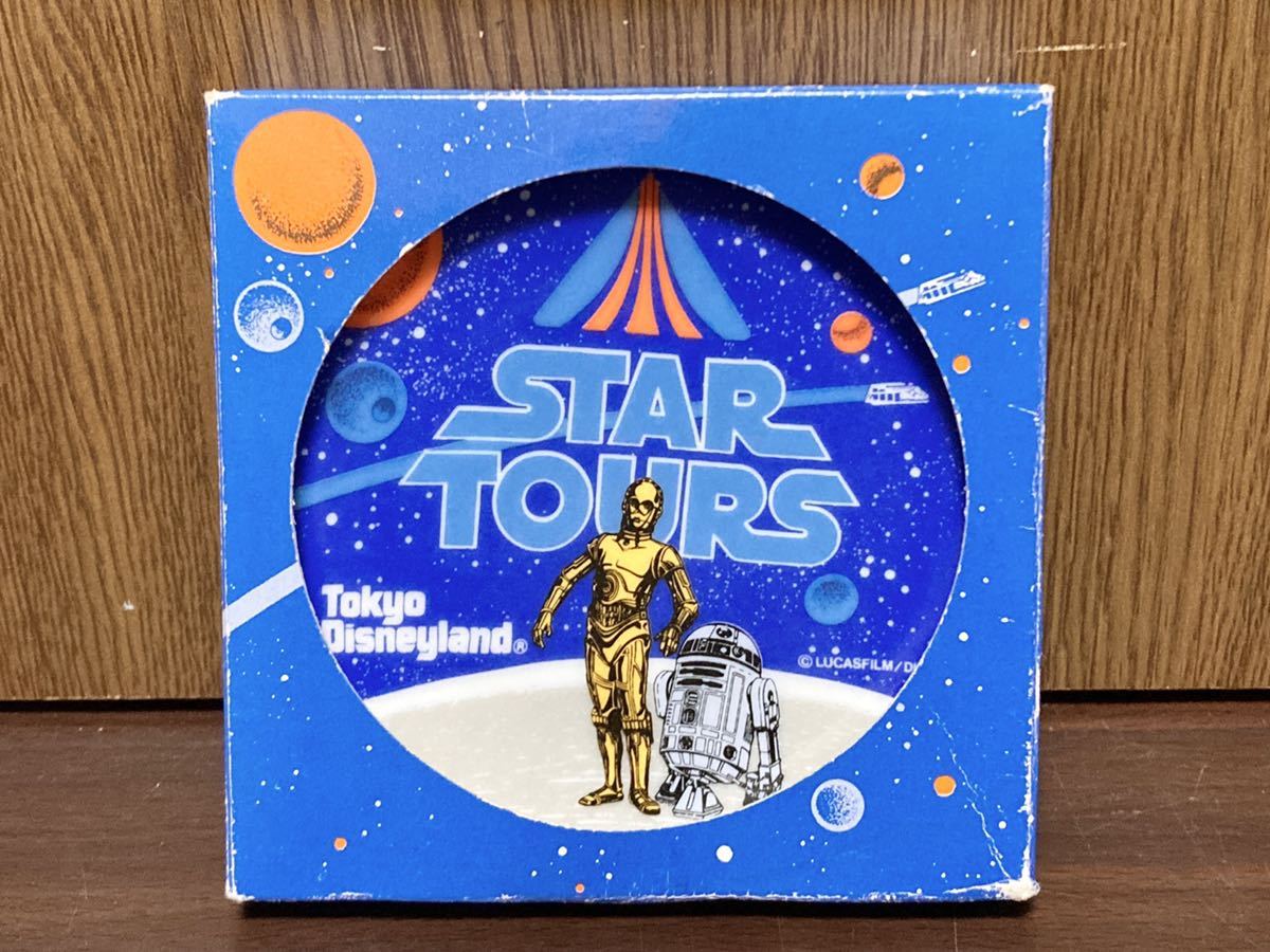  не использовался TOKYO Disneyland STAR WARS STAR TOURS Disney Звездные войны plate подставка есть MADE IN JAPAN сделано в Японии Vintage 
