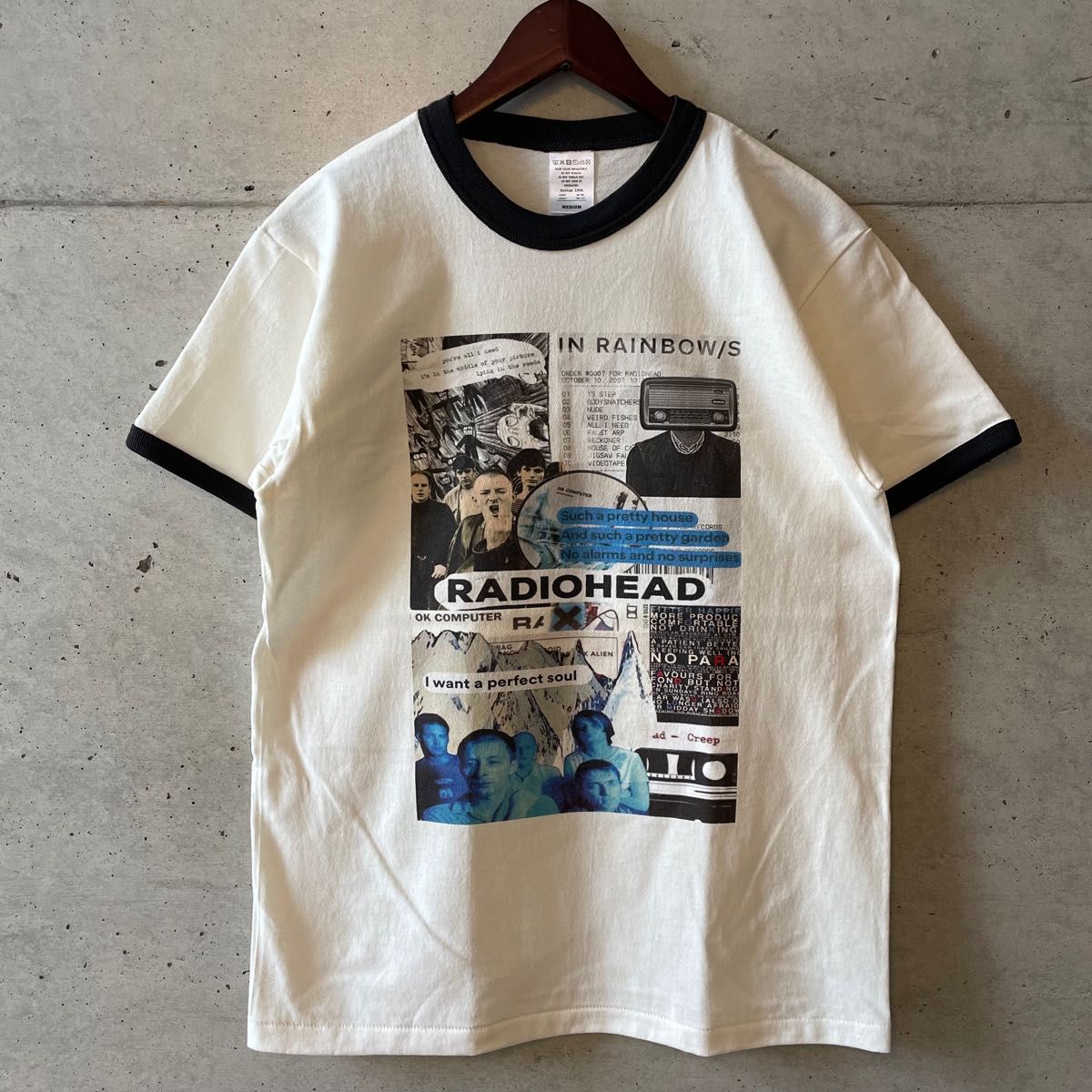 Radiohead レディオヘッド KID A Tシャツ バンド Tシャツ Radiohead レディオヘッド KID A Tシャツ バンド Tシャツ