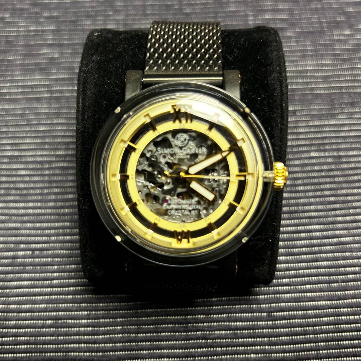 新品未使用 サイモンカーター 全方位 スケルトン イエロー