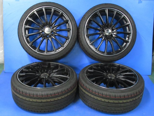 新品タイヤ ベンツ ユーロテック ステージ TW15 19インチ 8.5J +20 +39 PCD112 5穴 225/40R19 93W ホイール 4本 (g081890)_画像1