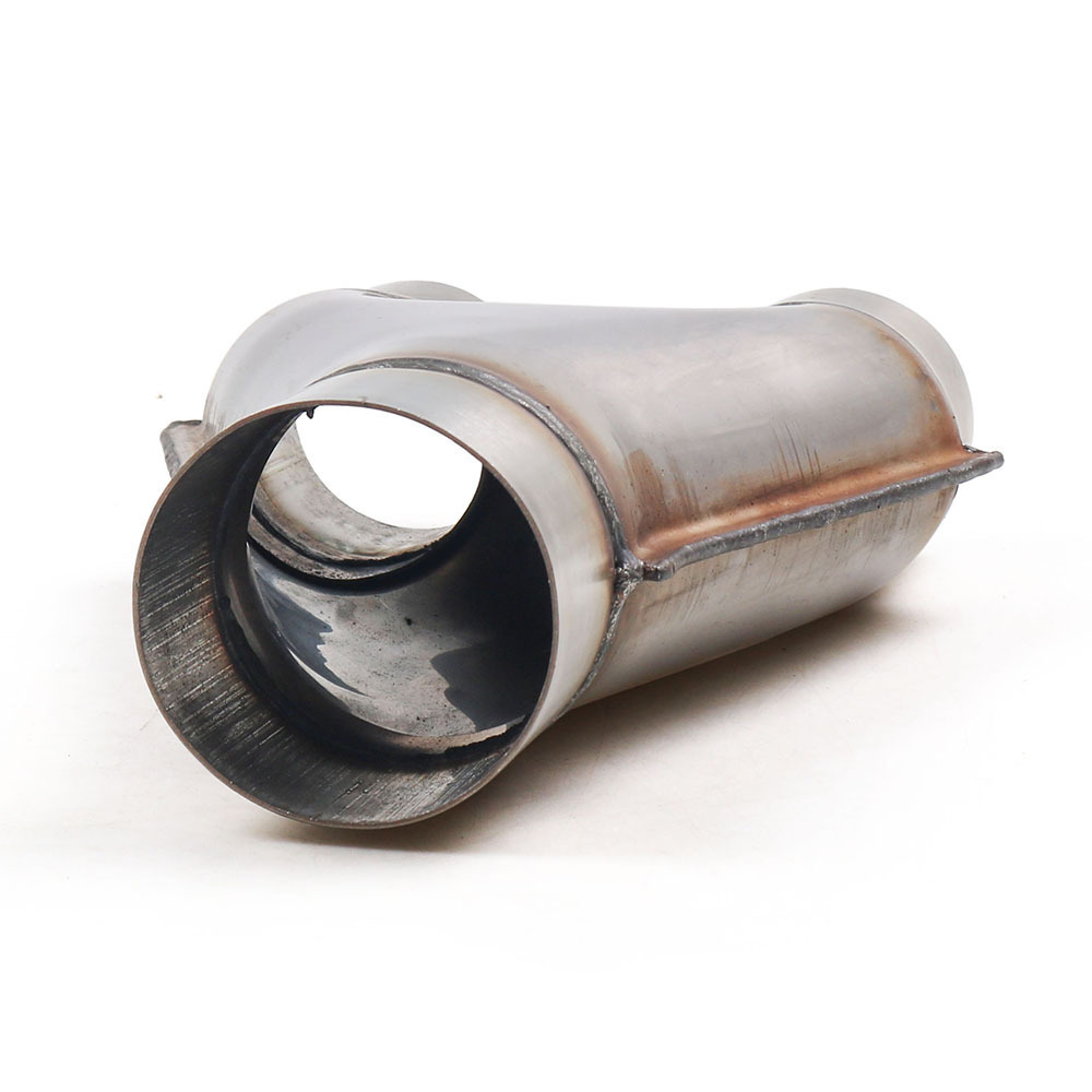  из нержавеющей стали muffler Y знак адаптор раздел набор 63mm 76mm выпускной коллектор 2 трубы 2in1 2-1 1-2 выхлоп в единственном экземпляре материалы собственное производство 64mm 77mm изменение 