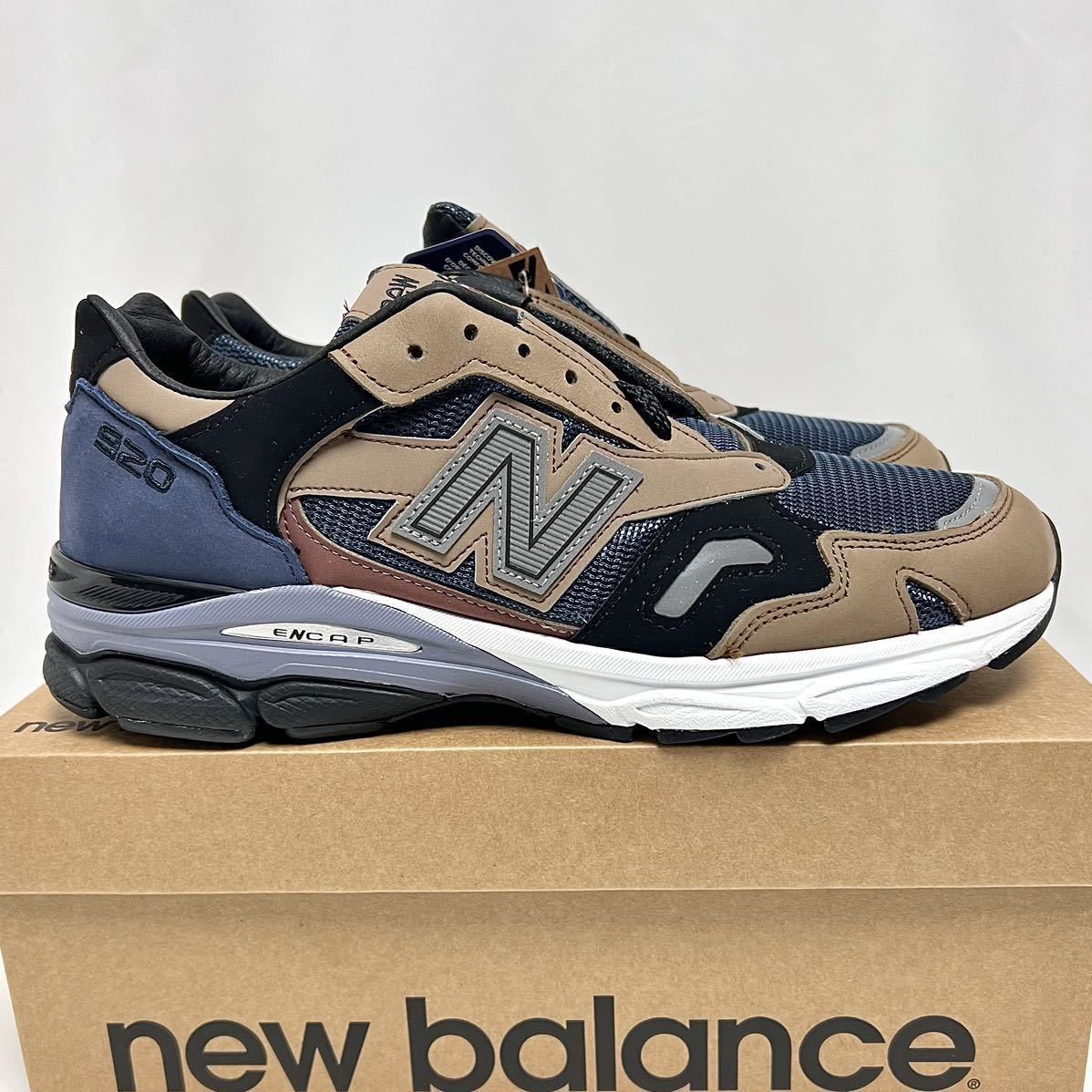 25cm 新品 ニューバランス M920 INV イギリス製 ベージュ ブラウン ネイビー NEW BALANCE 英国製 MADE IN ENGLAND Made in UK 920 M920INV