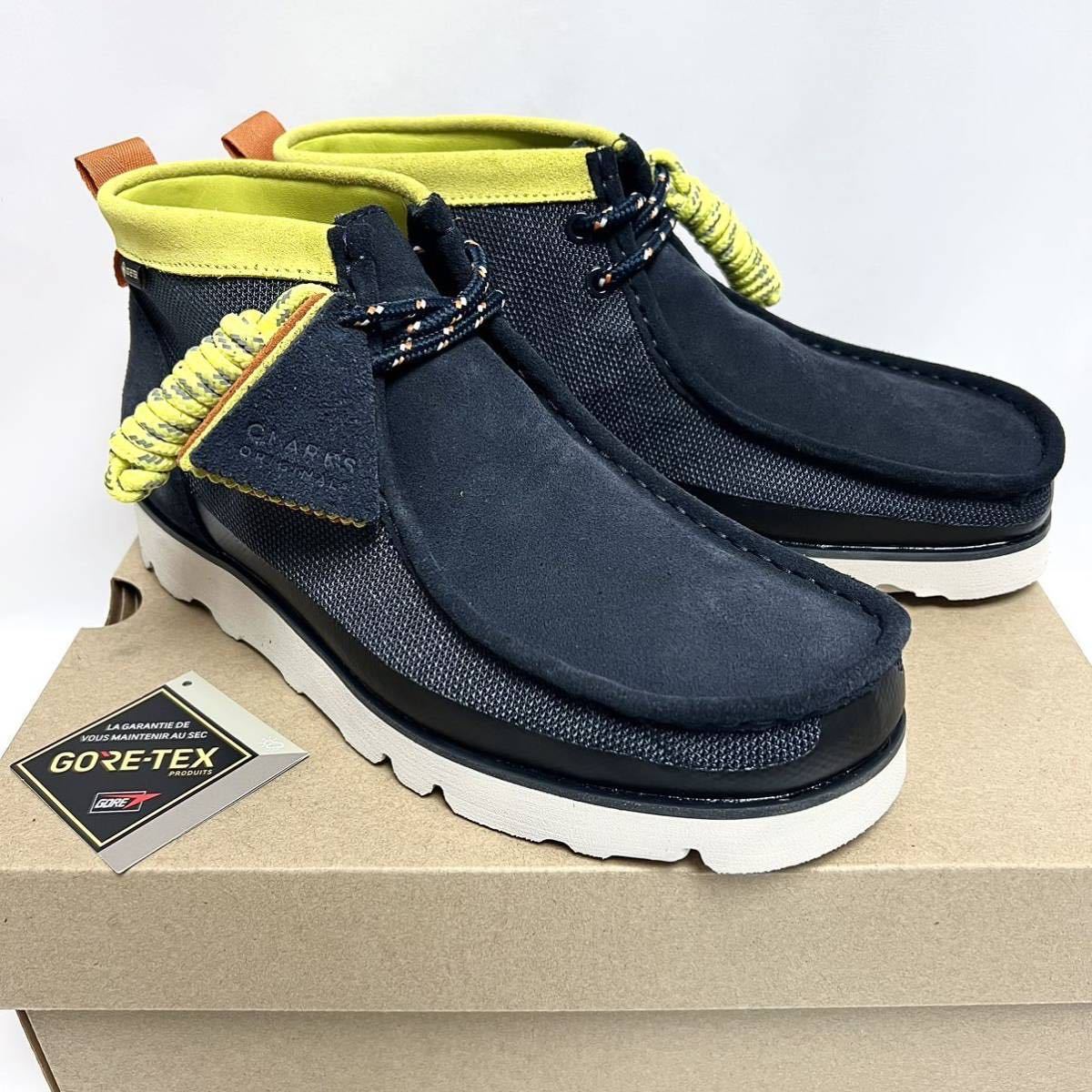 25cm 新品 クラークス オリジナルス Wallabee ワラビー ブーツ UK7 紺