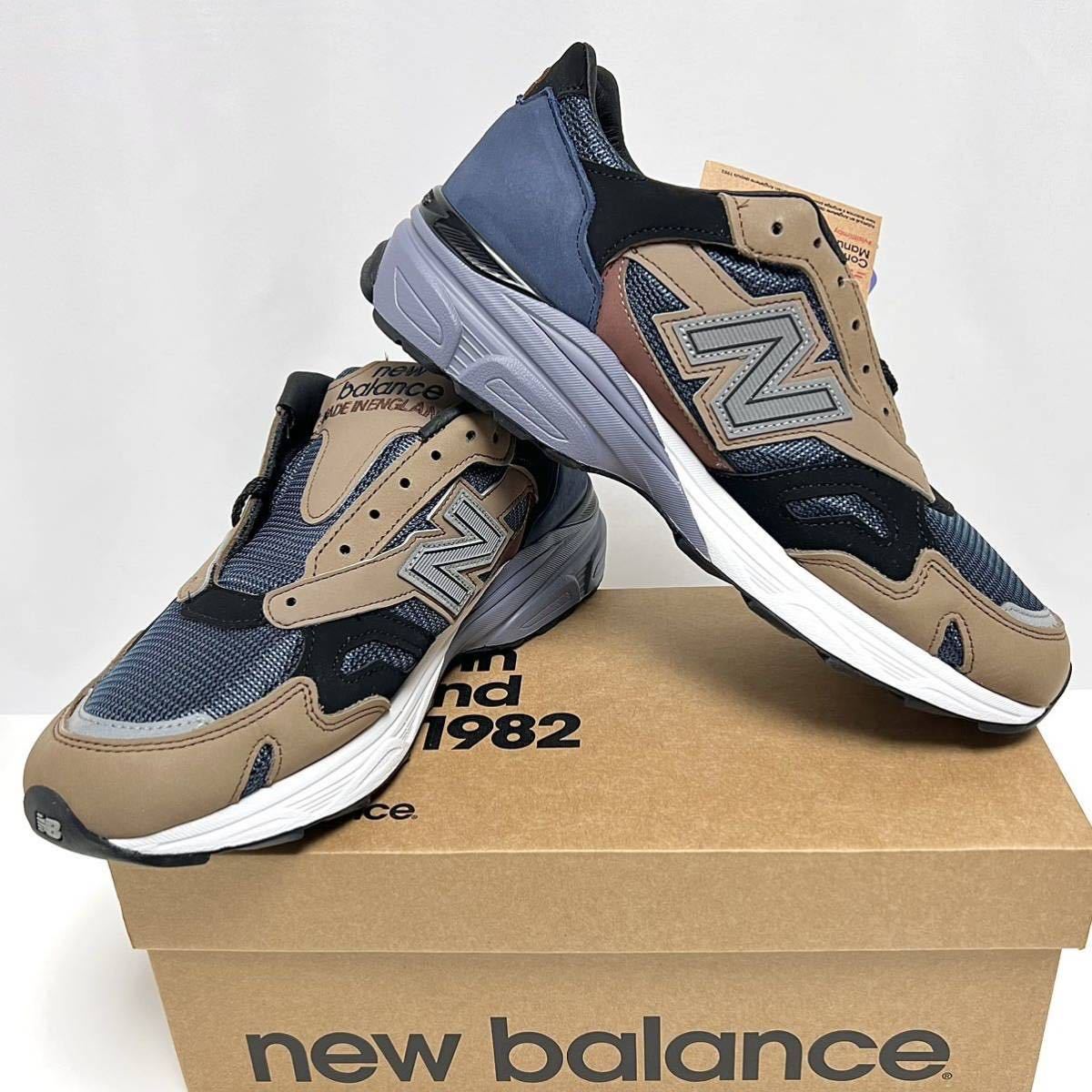 25cm 新品 ニューバランス M920 INV イギリス製 ベージュ ブラウン ネイビー NEW BALANCE 英国製 MADE IN ENGLAND Made in UK 920 M920INV