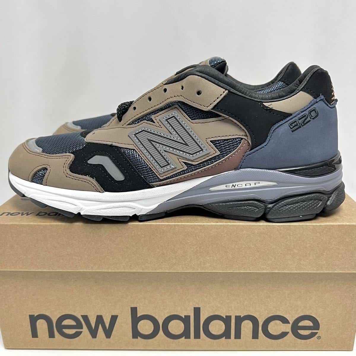 25cm 新品 ニューバランス M920 INV イギリス製 ベージュ ブラウン ネイビー NEW BALANCE 英国製 MADE IN ENGLAND Made in UK 920 M920INV