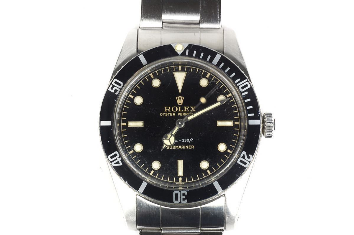 Rolex 純正 60年代前期 フラットベンツ短針&ロング長針　トリチウム　針　筒車オマケ　5508/5512/5513/1016/etc.._5508に付けてみた図(参考迄に)