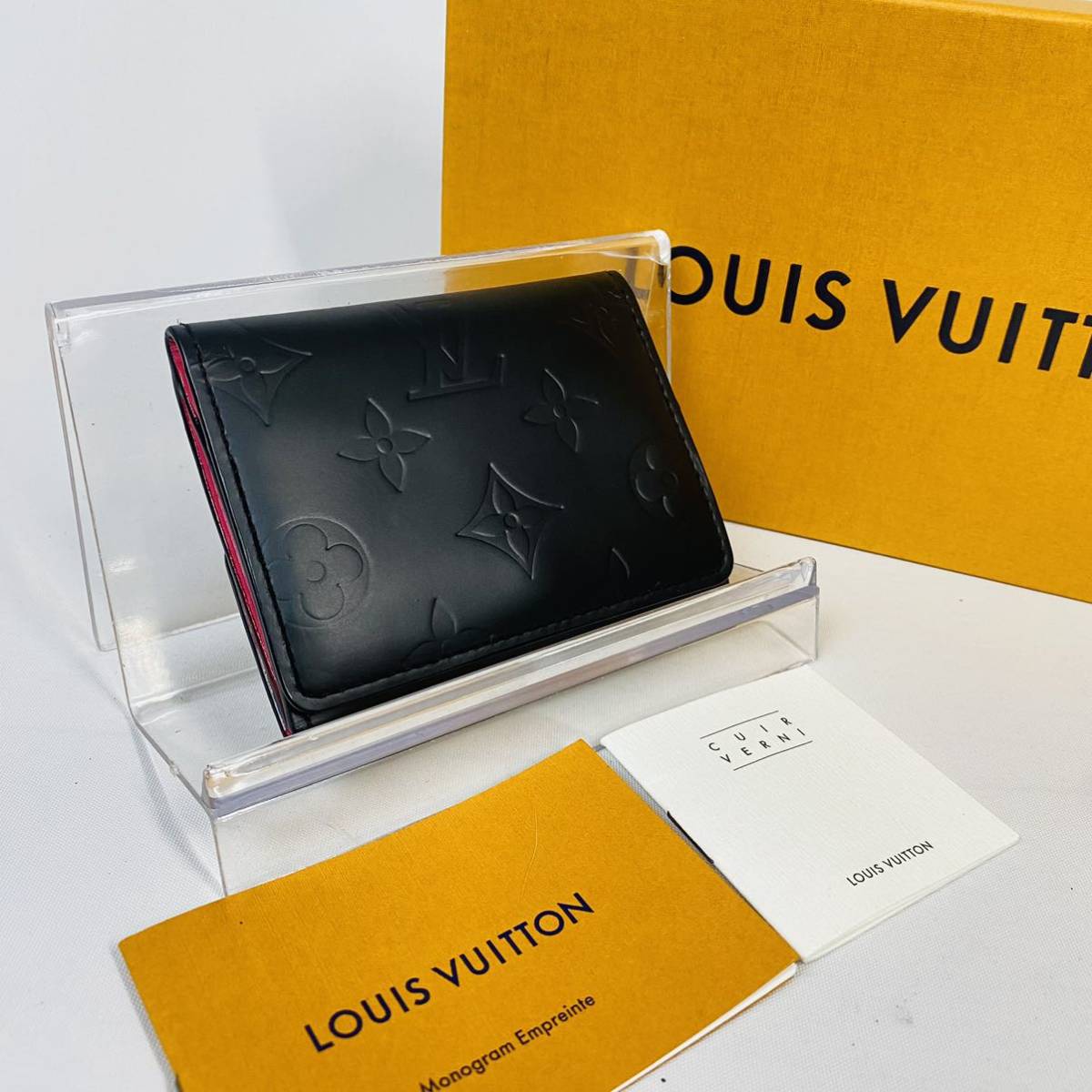 【人気のブラックピンク】1円 ルイヴィトン ヴェルニ カード コインケース 財布 ヴェルニ LOUIS VUITTON モノグラム 5d6_画像2