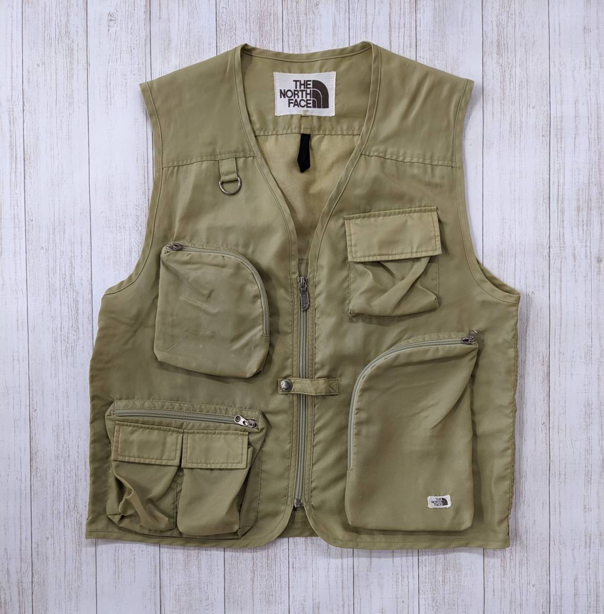 THE NORTH FACE/ North Face /70~80\'s/ Vintage / чай бирка /Nylon Fishing Vest/ рыболовный жилет /SIZE LL