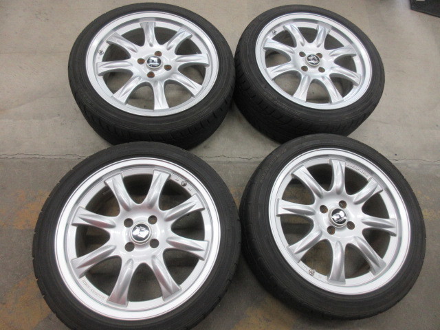 PANASPORT RACING アルミ 17インチ 4H PCD100 M12・2020年製 DIREZZA DZ101 205/45R17 タイヤ付 4本 R53 ミニ クーパーS_画像1