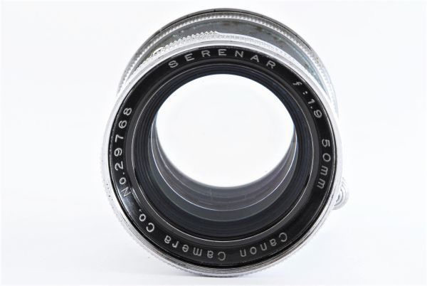 Canon SERENAR 50mm F1.9 Leica Screw LTM Lマウント L39 ライカ 現状 