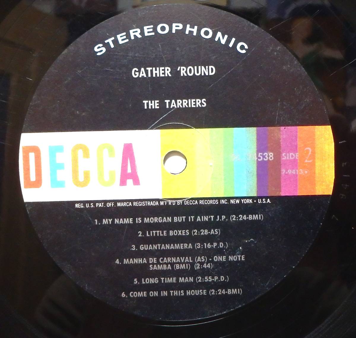 【CF058】THE TARRIES「Gather 'Round The Tarriers」, 64 US original ★フォークの画像5