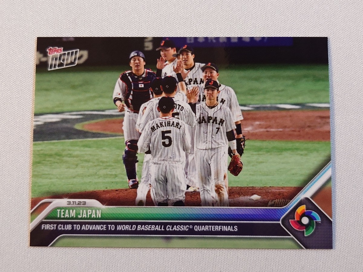 topps now card team JAPAN WBC-20 WBC 2023 カード トップスナウ カード 大谷翔平 山本由伸 ヌートバー 村上宗隆 チェコ代表 侍ジャパン