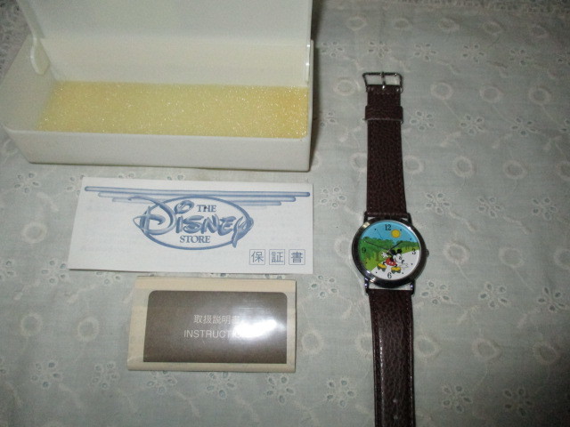 1990年代 ディズニーストア 限定オープニングウオッチ 腕時計 ミッキーマウス 宮崎店 MIYAZAKI 未使用