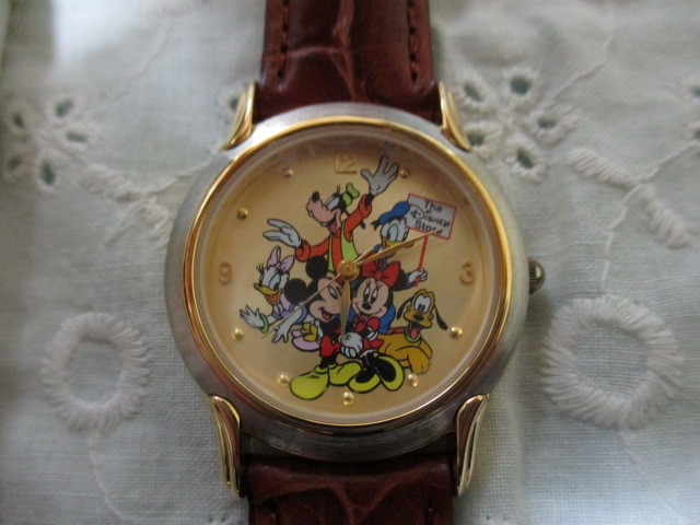 1990年代 ディズニーストア 限定オープニングウオッチ 腕時計 ミッキーマウス他 広島店 ＨＩＲＩＳＨＩＭＡ　未使用_画像3